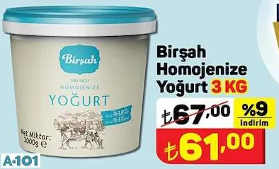 BİRŞAH HOMOJENİZE YOĞURT BİRŞAH HOMOJENİZE YOĞURT